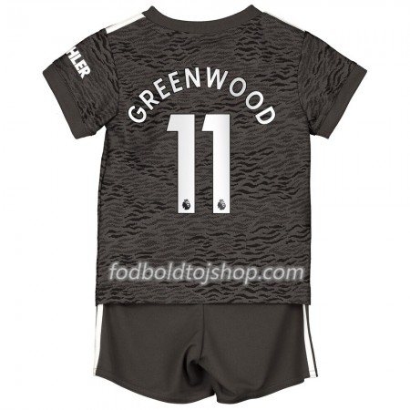 Manchester United Greenwood 11 Børn Udebane Fodboldsæt 2020-21 S/S (+ Korte bukser)